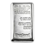 1KG SMP Silver Bullion Bar 999 Fine