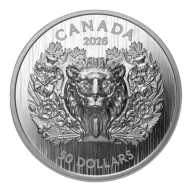 68g (.9999) Pure Silver Coin - $50 - 2026 Heraldic Lion - Ultra High Relief - RCM