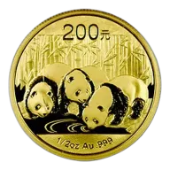 Chinese Gold Panda Half Ounce 2013