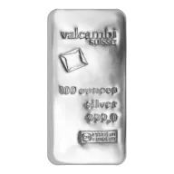 100 Ounce Silver Valcambi Bar