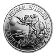 Somalia 1 oz Silver Elephant (Random Year)