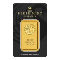 100g Gold perth mint minted