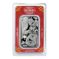 1 OZ SILVER BAR LUNAR SNAKE IN CERT CARD ASAHI MINT