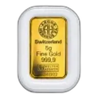 5 gram Argor-Heraeus Kinebar Gold Bar