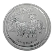2015 Australia 1 kilo Silver Lunar Goat BU