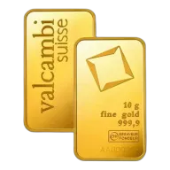 10 gram Valcambi Minted Gold Bar