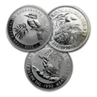 Australia 1 oz Silver Kookaburra BU (Random Year) Abrasions