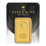 10oz Perth Mint Gold Minted Bar