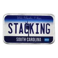 South Carolina License Plate - Stacking Across America 1oz Silver Bar