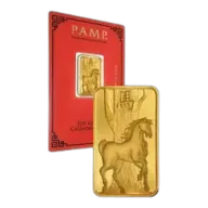 PAMP Suisse Lunar Horse 5g Gold Bullion Bar Pre-Owned