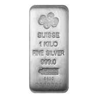 1 Kilo PAMP Suisse Silver Bar