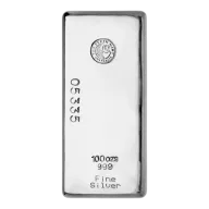 100oz Perth Mint Silver Cast Bar