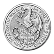 2 oz Queen's Beasts Silver Coin