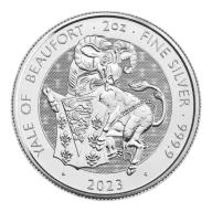 2oz Silver Coin Queen's Beast Yale of Beaufort UK