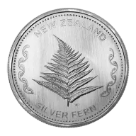 New Zealand Silver Fern 1 oz silver coin