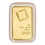 Valcambi 5 Gram Gold Bar (In Assay)