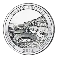 2012 5 Oz America The Beautiful Chaco Culture Silver Coin - BU