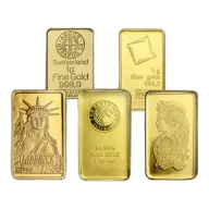 1 Gram Gold Bar - Random Manufacturer