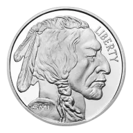 1 Troy oz Sunshine Mint Buffalo .999 Silver Round Mint Mark SI
