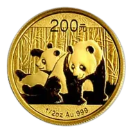 Chinese Gold Panda Half Ounce 2010