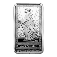 10 oz oz Silver Bar - PAMP Suisse Lady of Liberty .999