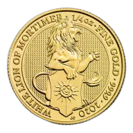 The Queen's Beasts 1/4 oz. Gold Bullion 2020 The White Lion