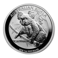 Australian Koala 1 Ounce Silver 2018