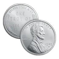 1 oz Lincoln Wheat Cent Silver Round