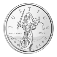 1 oz Lady Justice Silver Coin