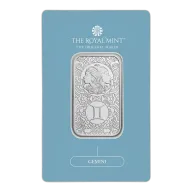 Zodiac Gemini 1oz Silver Bullion Minted Bar