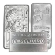 100 oz Silver Bar - Brand Varies