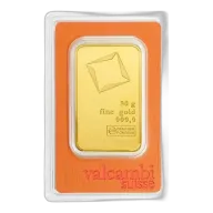 Valcambi 50 Gram Gold Bar (In Assay)