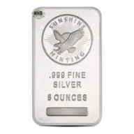 5 oz Sunshine Silver Bar