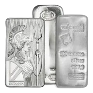 100 Oz Silver Bar (Random Brand)
