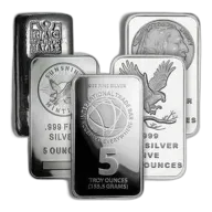5 Oz Silver Bar (Random Brand)