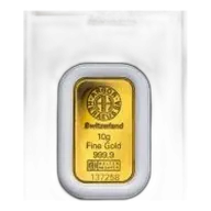 10 gram Argor-Heraeus Kinebar Gold Bar