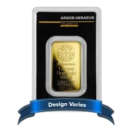 1 Troy oz Argor Heraeus Gold Bar .9999 Fine in Assay