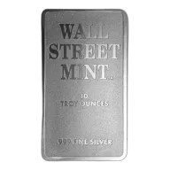 10 oz Wall Street Mint Silver Bar (Type 2)