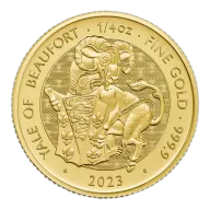 2023 UK Tudor Beasts Yale of Beaufort 1/4oz Gold Coin