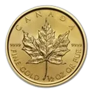 2017 Canada 1/2 oz Gold Maple Leaf BU