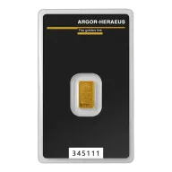 1 Gram Gold Bar Argor-heraeus
