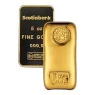 5 oz Gold Bars - Design Our Choice
