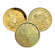 1/10 oz Gold Coin Bar or Round - Preowned - Assorted Mints - .999+ Au