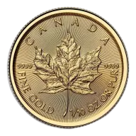 2025 1/10 oz Canadian Gold Maple Leaf Uncirculated
