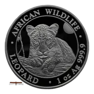 1 oz Somali Leopard Silver Coin