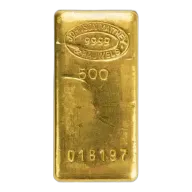 500g Gold Bar Johnson Matthey & Pauwels - Pre-Owned