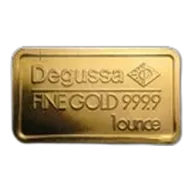 1 oz Degussa Goldbars Gold Bar