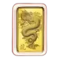 2024 PAMP Lunar 'Year of the Azure Dragon' 5g Gold Bar (Pre-Owned)