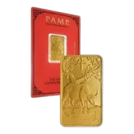 PAMP Suisse Lunar Ox 5g Gold Bullion Bar Pre-Owned
