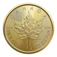 Canadian Gold Maple Leaf 1/4 oz Coin - .9999 Fine Gold Bullion for Investment | Nugget Stacker